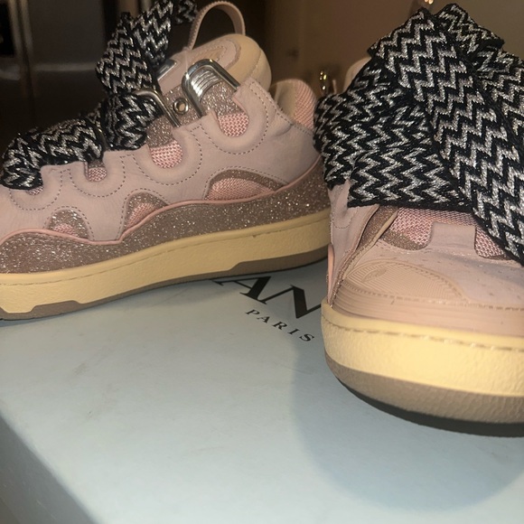 Lanvin Other - Lanvin Pink and Beige Sneakers